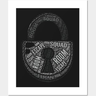 Escape Room Squad Puzzle Game Escaping Crew Team print Posters and Art